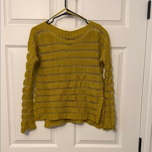 Jessica Simpson Mustard Striped Sweater